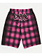 Empyre Bobbi Pink & Black Plaid Oversized Boxer Shorts - Thumbnail image 5 of 6