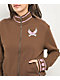 Empyre Bria Hearts Brown Zip Sweatshirt - Thumbnail image 3 of 4