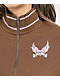 Empyre Bria Hearts Brown Zip Sweatshirt - Thumbnail image 4 of 4