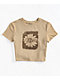 Empyre Brianna Blooming Beige Crop T-Shirt - Thumbnail image 4 of 5