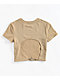 Empyre Brianna Blooming Beige Crop T-Shirt - Thumbnail image 5 of 5