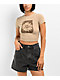 Empyre Brianna Blooming Beige Crop T-Shirt - Thumbnail image 1 of 5