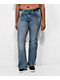 Empyre Britt Y2K Blue Low Rise Flare Jeans - Thumbnail image 3 of 8