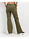 Empyre Britt Y2K Burnt Olive Low Rise Flare Cargo Pants - Thumbnail image 2 of 5
