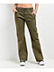 Empyre Britt Y2K Burnt Olive Low Rise Flare Cargo Pants - Thumbnail image 1 of 5
