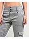 Empyre Britt Y2K Limestone Low Rise Flare Cargo Pants - Thumbnail image 4 of 5
