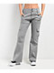 Empyre Britt Y2K Limestone Low Rise Flare Cargo Pants - Thumbnail image 1 of 5