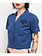 Empyre Bucky Keep On Blue Crop Button Up Shirt - Thumbnail image 3 of 3