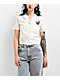 Empyre Bucky Rose Beige Crop Button Up Short Sleeve Shirt - Thumbnail image 4 of 4
