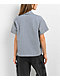 Empyre Buffy Blue & White Stripe Crop Work Shirt - Thumbnail image 2 of 4
