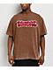 Empyre Bulldog Quarterback Brown Boxy T-Shirt - Thumbnail image 1 of 6