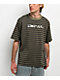 Empyre Bulletproof Green Stripe Knit T-Shirt - Thumbnail image 1 of 4