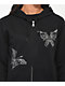 Empyre Butterfly Rhinestone Black Zip Hoodie