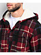 Empyre Cain Red Hooded Flannel Sherpa Jacket - Thumbnail image 3 of 4