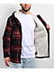 Empyre Cain Red Hooded Flannel Sherpa Jacket - Thumbnail image 4 of 4