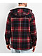 Empyre Cain Red Hooded Flannel Sherpa Jacket - Thumbnail image 2 of 4