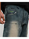 Empyre Canvas Double Knee Blue Dirt Wash Jeans - Thumbnail image 3 of 5