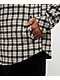 Empyre Chancer Black & Cream Plaid Hooded Zip Flannel Shirt - Thumbnail image 4 of 4