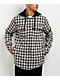 Empyre Chancer Black & Cream Plaid Hooded Zip Flannel Shirt - Thumbnail image 1 of 4
