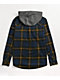 Empyre Chancer Blue & Yellow Hooded Flannel Shirt