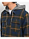 Empyre Chancer Blue & Yellow Hooded Flannel Shirt - Thumbnail image 3 of 7