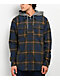 Empyre Chancer Blue & Yellow Hooded Flannel Shirt - Thumbnail image 1 of 7