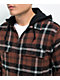 Empyre Chancer Brown Hooded Flannel Shirt  - Thumbnail image 3 of 4