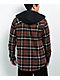 Empyre Chancer Brown Hooded Flannel Shirt  - Thumbnail image 2 of 4