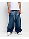 Empyre Chapped Blue Ultra Wide Skate Jeans - Thumbnail image 1 of 5