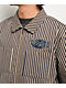 Empyre Charlie Stripe Sand & Navy Zip Work Shirt - Thumbnail image 3 of 5