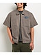 Empyre Charlie Stripe Sand & Navy Zip Work Shirt - Thumbnail image 1 of 5