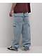 Empyre Colby Light Blue Cargo Loose Fit Skate Jeans - Thumbnail image 2 of 4