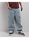 Empyre Colby Light Blue Cargo Loose Fit Skate Jeans - Thumbnail image 1 of 4