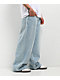 Empyre Colby Light Blue Wash Ultra Wide Denim Skate Jeans - Thumbnail image 8 of 8