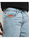 Empyre Colby Loose Fit Light Blue Denim Skate Shorts - Thumbnail image 4 of 6