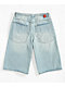 Empyre Colby Ultra Wide Blue Wash Denim Skate Shorts - Thumbnail image 5 of 7