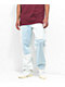 Empyre Color Blocked Light Blue Skate Jeans - Thumbnail image 1 of 6