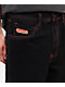 Empyre Contrast Embroidered Black Skate Jeans - Thumbnail image 7 of 8