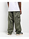 Empyre Contrast Olive Ultra Loose Cargo Skate Pants - Thumbnail image 2 of 6