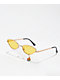 Empyre Cool Cat lentes de sol amarillos con flores