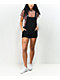 Empyre Cora Utility Buckle Black Overall Shorts - Thumbnail image 5 of 6