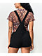 Empyre Cora Utility Buckle Black Overall Shorts - Thumbnail image 2 of 6