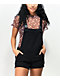 Empyre Cora Utility Buckle Black Overall Shorts - Thumbnail image 1 of 6