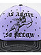 Empyre Cue Black & Lavender Trucker Hat - Thumbnail image 3 of 3