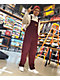 Empyre Curbed Maroon Corduroy Skate Overalls - Thumbnail image 6 of 6
