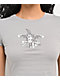 Empyre Dark Punk Grey Crop T-Shirt - Thumbnail image 3 of 3