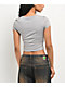 Empyre Dark Punk Grey Crop T-Shirt - Thumbnail image 2 of 3