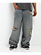 Empyre Destroy Dirty Blue Ultra Wide Skate Jeans - Thumbnail image 1 of 5