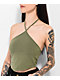 Empyre Devon Olive Green Halter Top - Thumbnail image 3 of 3