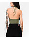 Empyre Devon Olive Green Halter Top - Thumbnail image 2 of 3